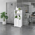 A Minimalist Three-Tier Bathroom Cabinet with Large Storage Capacity