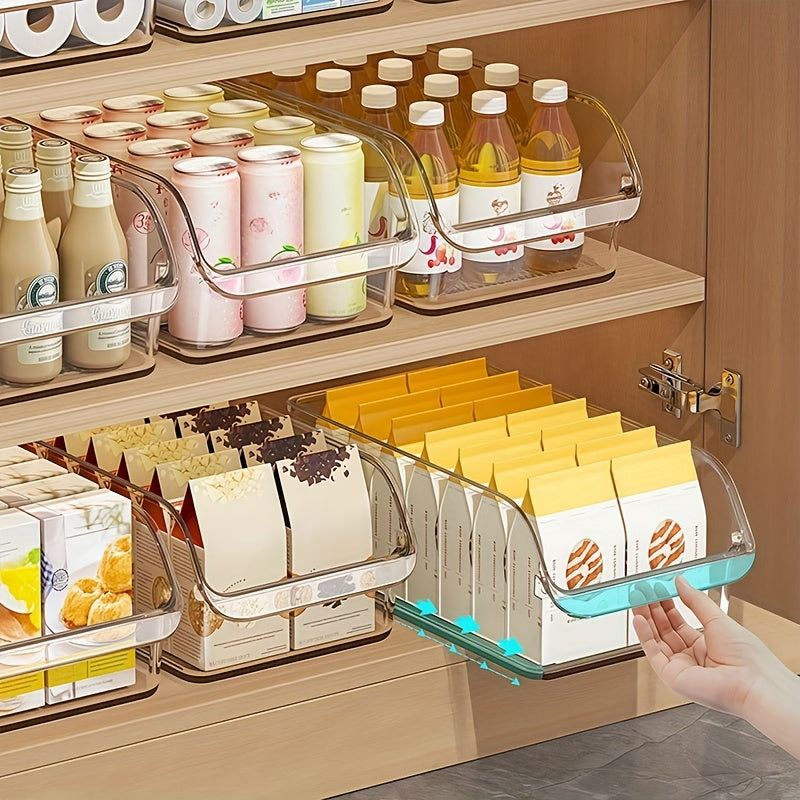 4pcs Modern Kitchen Cabinet Pull-Out Storage Boxes