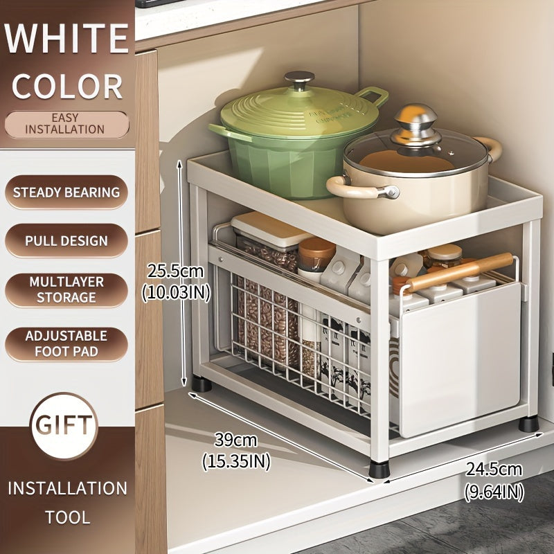 1pc Sliding Pull-Out Type Drawers For Kitchen Cabinets