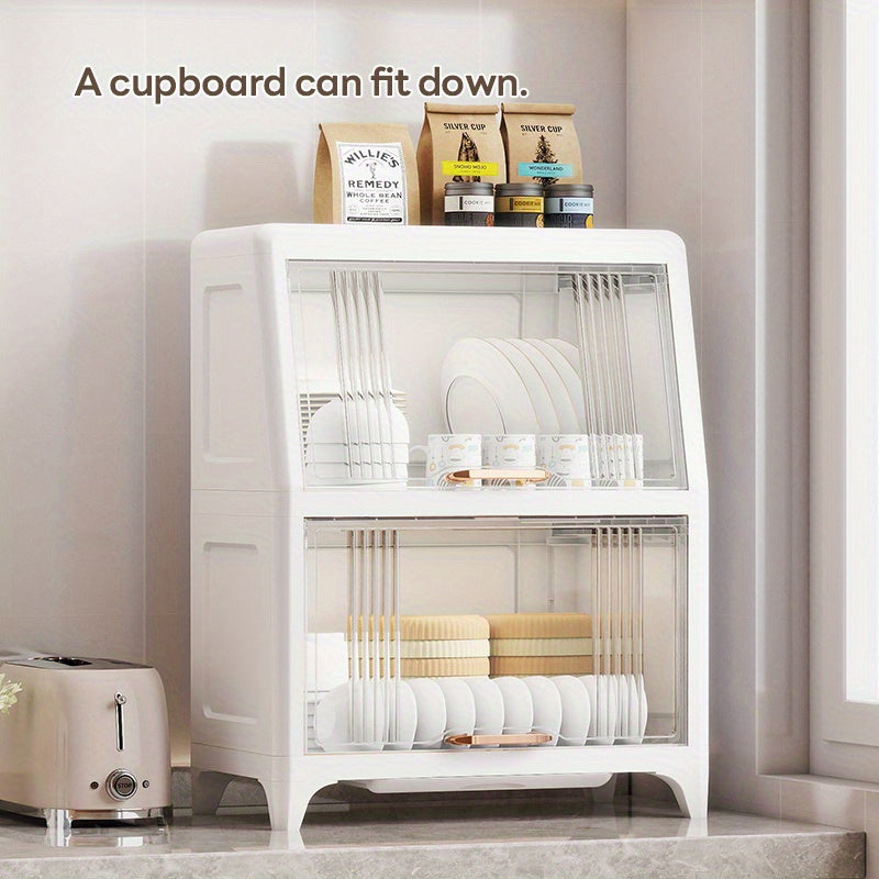 Multi-Tier Storage Cabinet 40cm Front\u002F28cm Side Multi-Tier