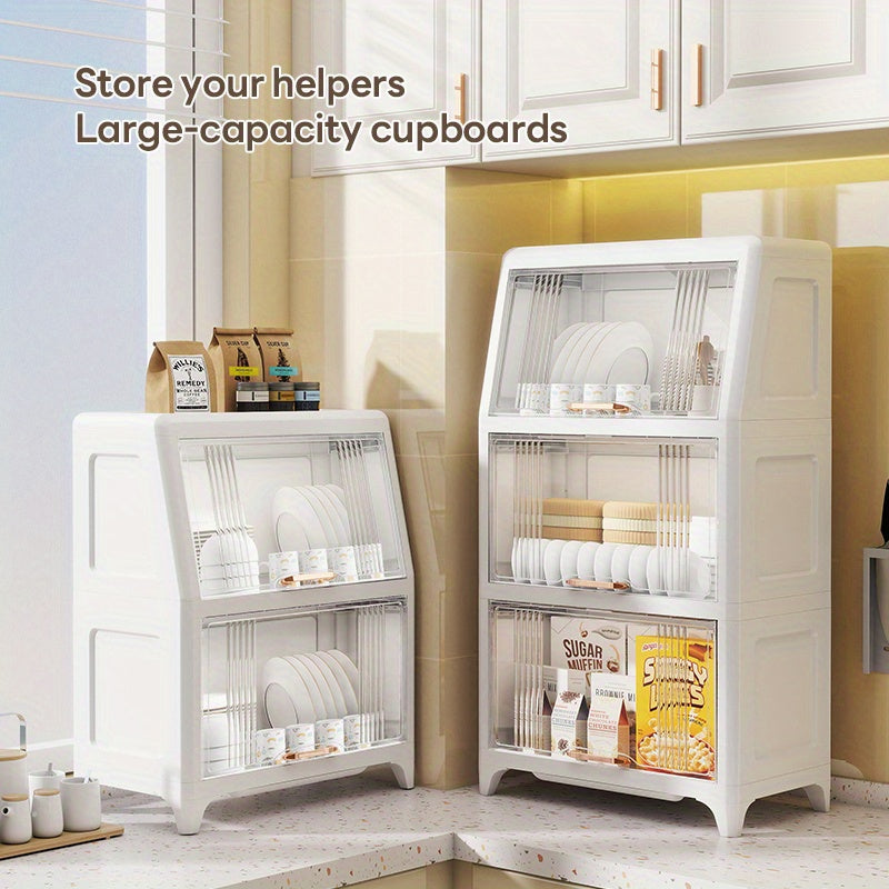Multi-Tier Storage Cabinet 40cm Front\u002F28cm Side Multi-Tier