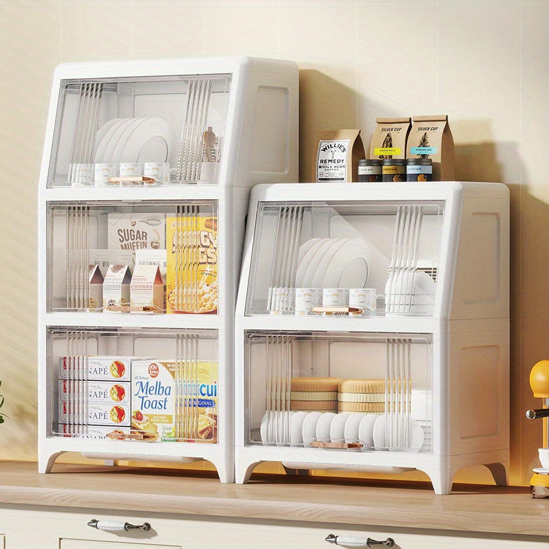Multi-Tier Storage Cabinet 40cm Front\u002F28cm Side Multi-Tier
