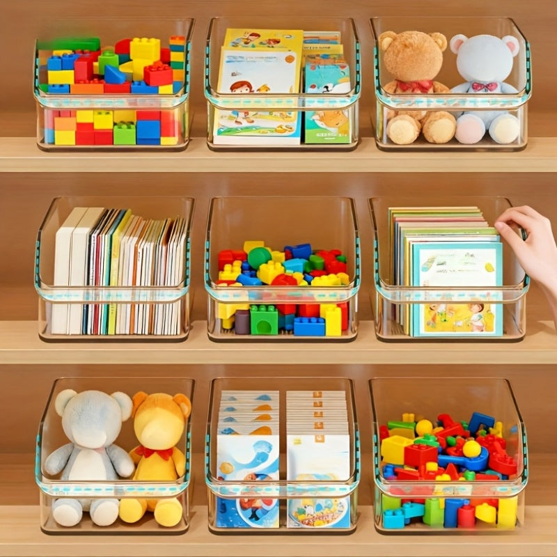 4pcs\u002FSet Pull Out Storage Basket | Transparent Layered Organizer