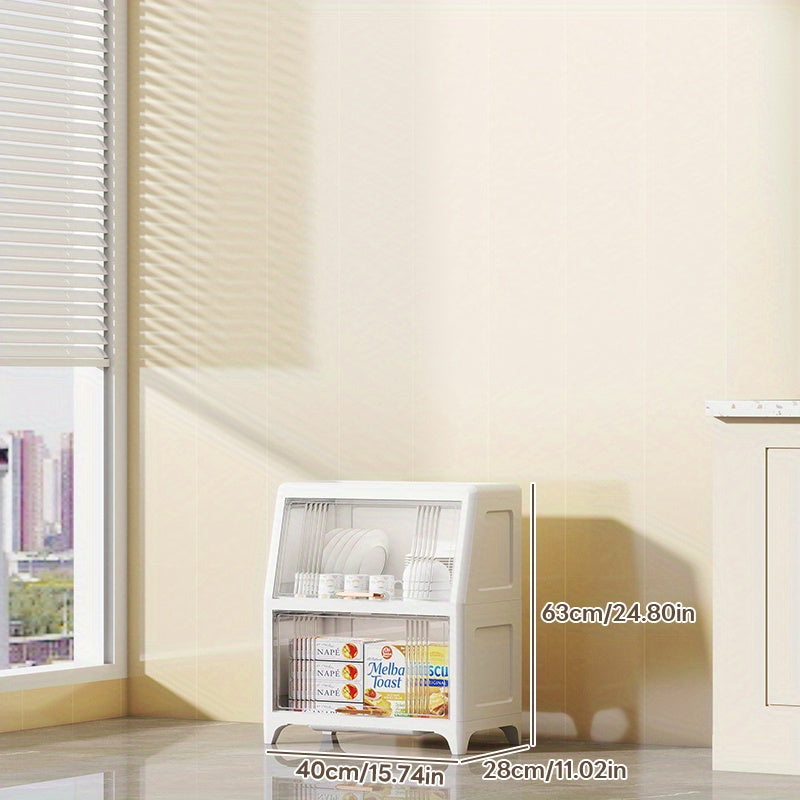 Multi-Tier Storage Cabinet 40cm Front\u002F28cm Side Multi-Tier