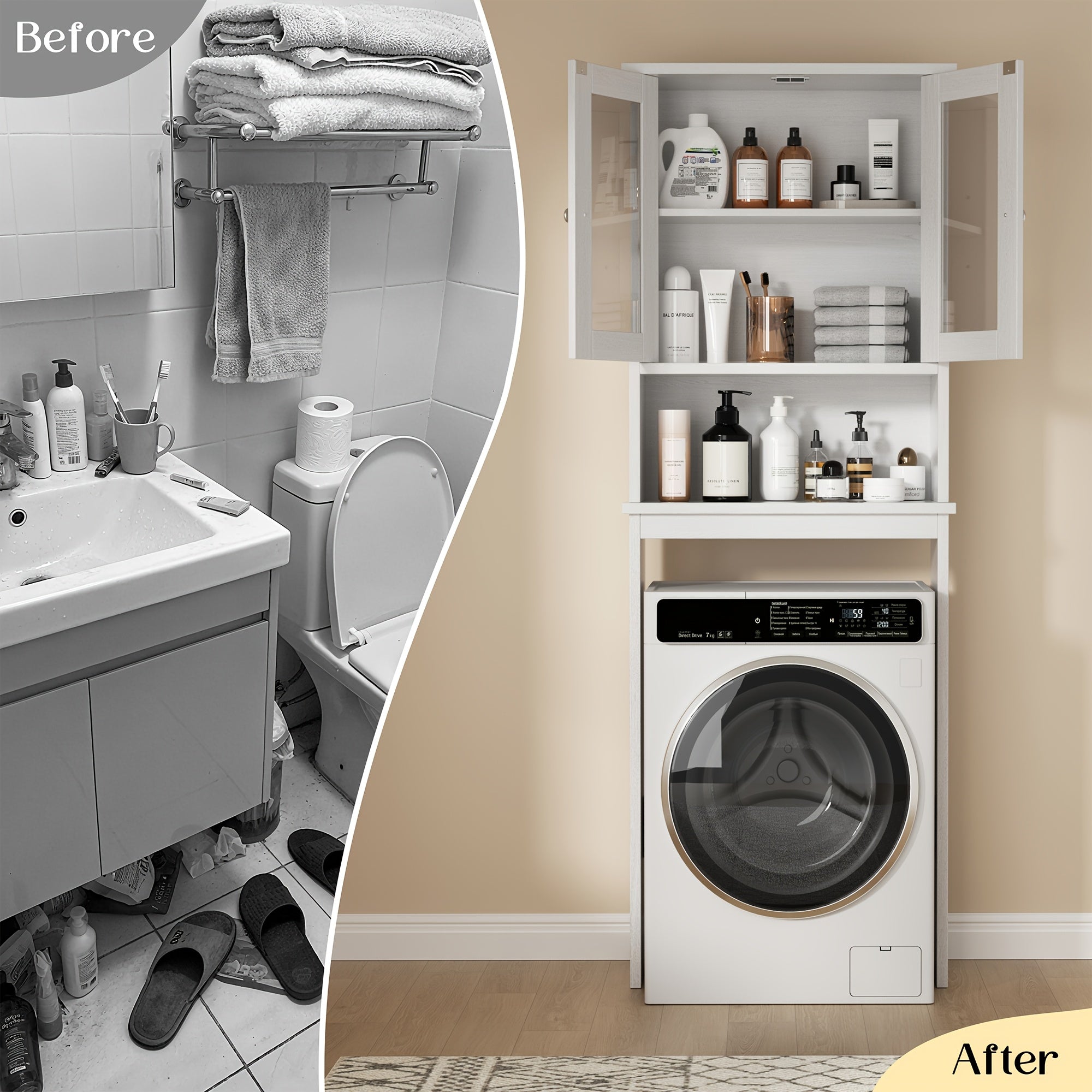 Bathroom Storage Over The Toilet