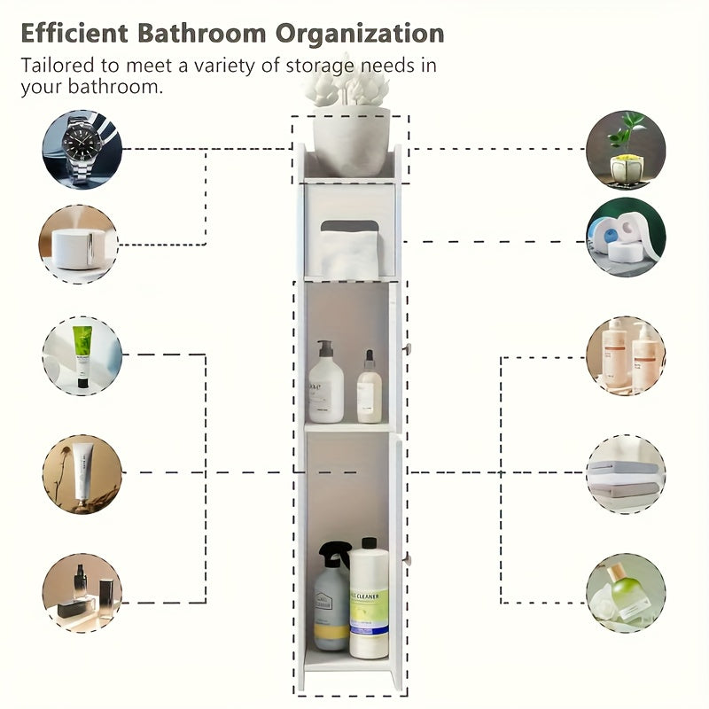 Bathroom Storage Cabinet 1pc PVC Double Door Bathroom Storage Cabinet