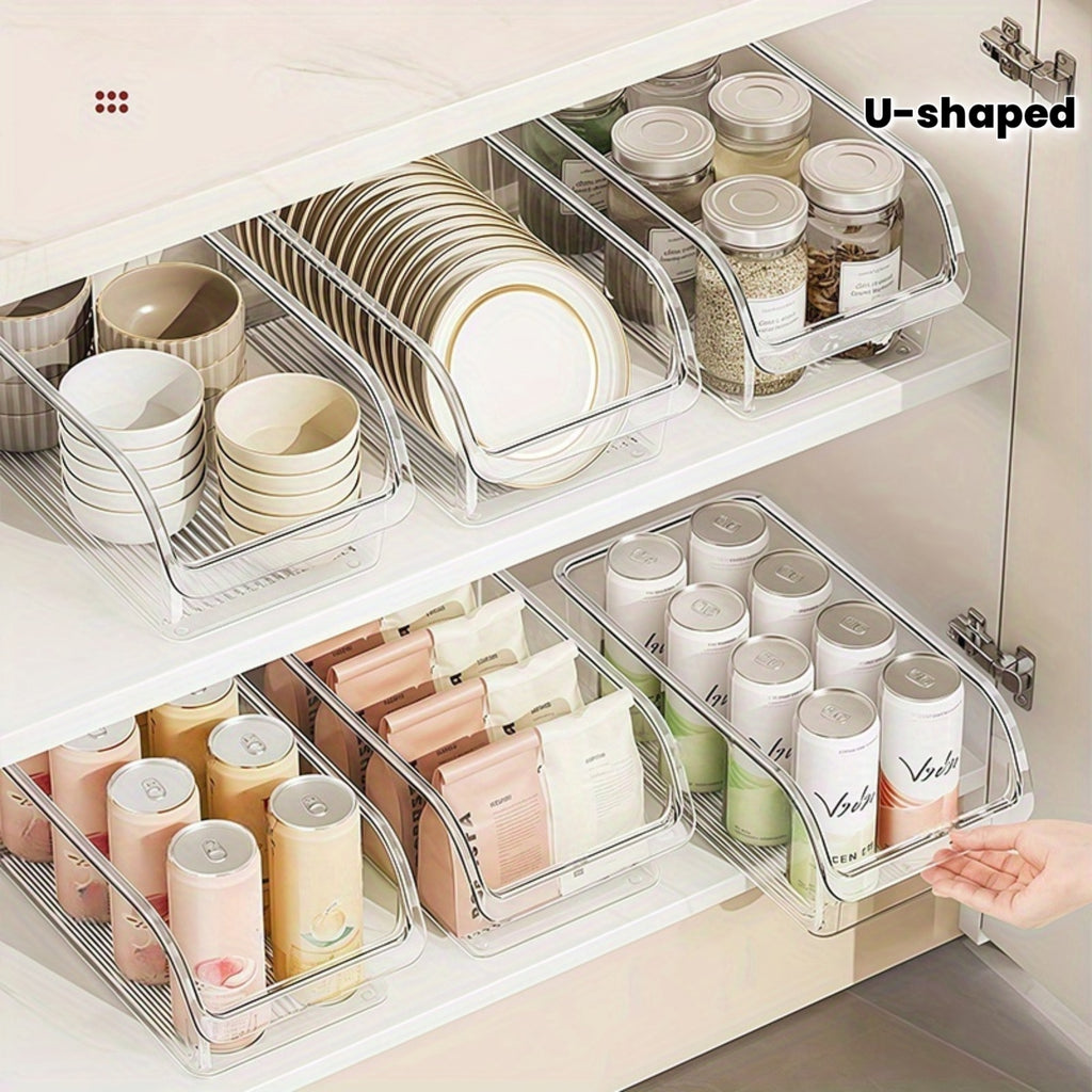 4pcs Modern Kitchen Cabinet Pull-Out Storage Boxes