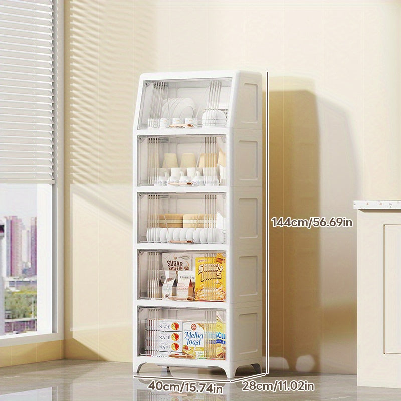 Multi-Tier Storage Cabinet 40cm Front\u002F28cm Side Multi-Tier