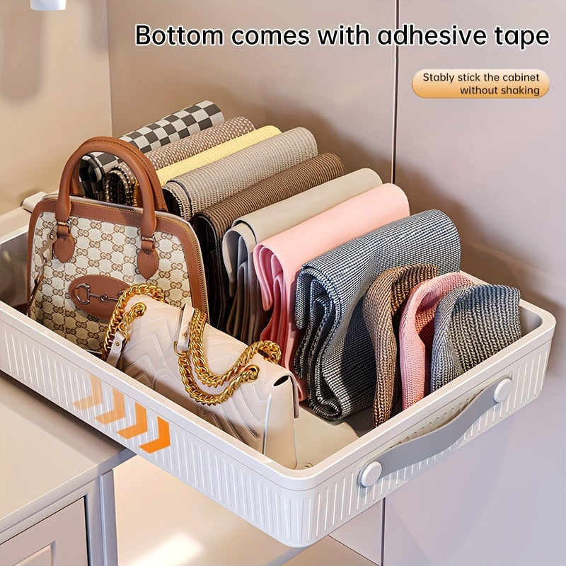 2pcs Pull-Out Type Cabinet Organizer - No-Punch, Removable Slide-Out For Kitchen