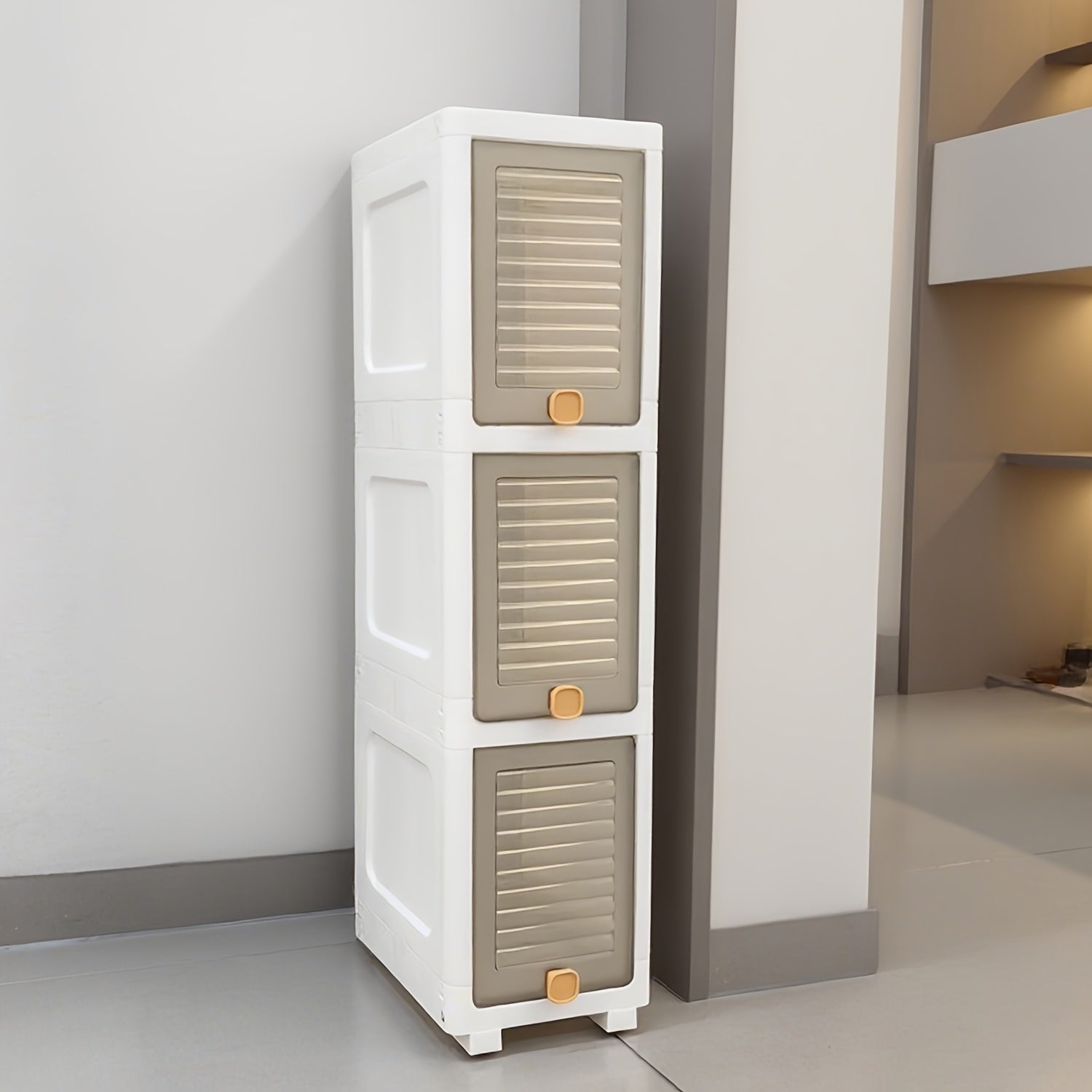 Multi-Tier Space-Saving Gap Storage Cabinet Suitable & Bathroom