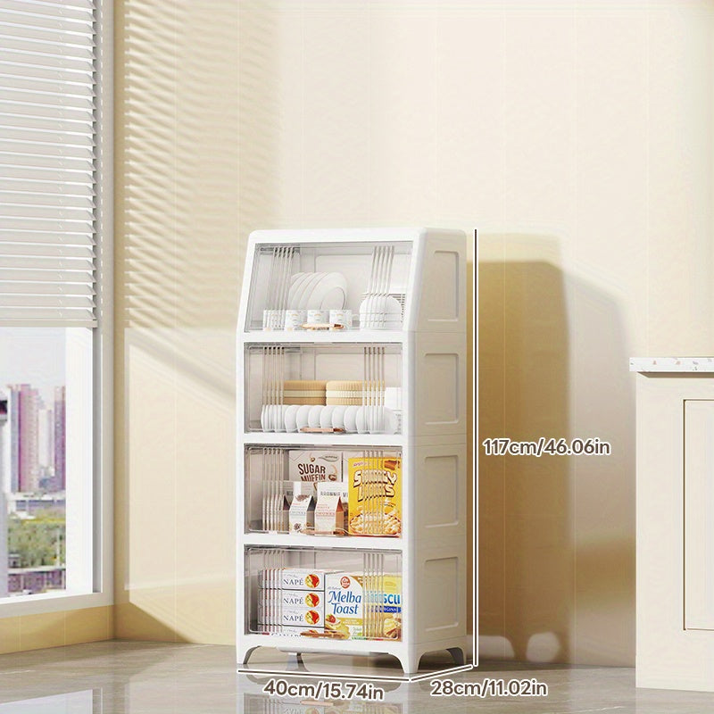Multi-Tier Storage Cabinet 40cm Front\u002F28cm Side Multi-Tier