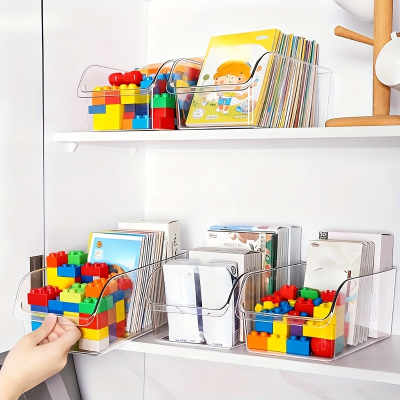 4pcs\u002FSet Pull Out Storage Basket | Transparent Layered Organizer