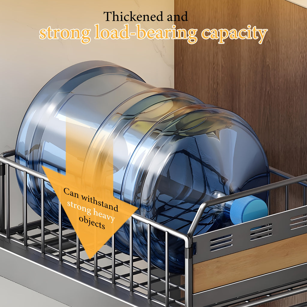 Space-Saving Storage Rack Space-Saving Multi-Layer Under-Sink Pull-Out Storage Rack