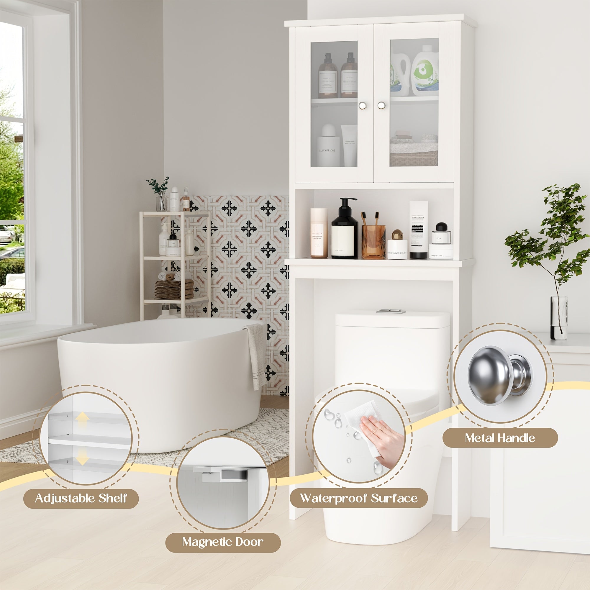 Bathroom Storage Over The Toilet