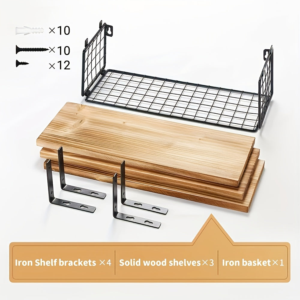 Storage Cabinet Above The Toilet, Floating Shelves on The Bathroom Wall, Bathroom Rack, Storage Basket Above The Toilet, Easy to Install, 15.7X6.0 inch, Available in 4 Colors