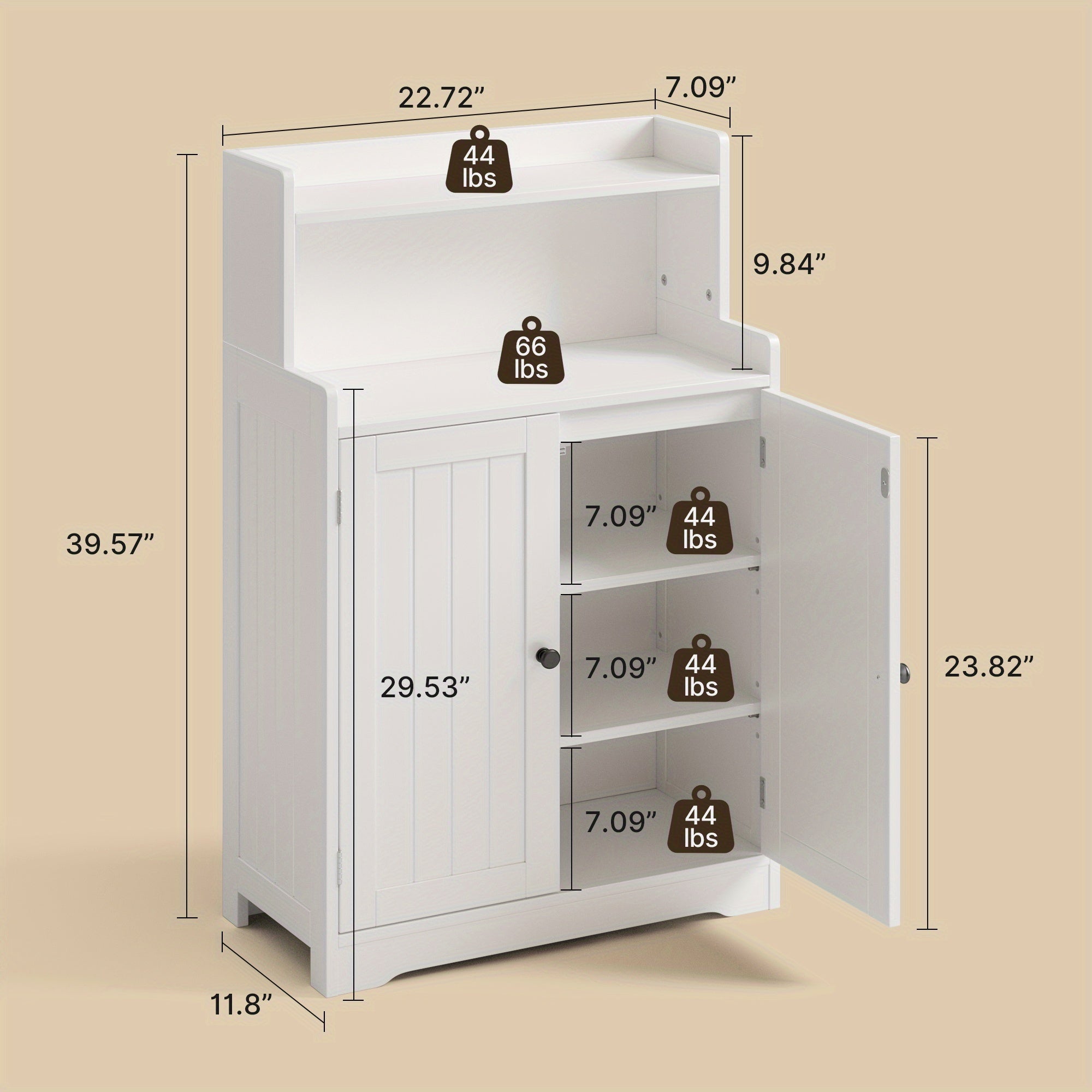 Modern White Pantry Cabinet Modern White 39\